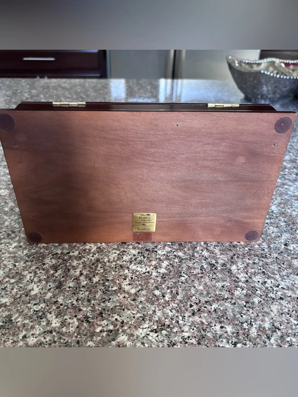 Classic Wood Jewelry Organizer in Dark Cherry Finish
